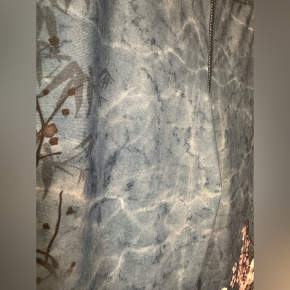 Evolution and Creation Floral Blue Skull Leggings NWT - Picture 6 of 9